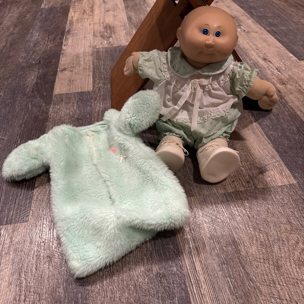 Cabbagepatch Baby Doll with mint green Outfit